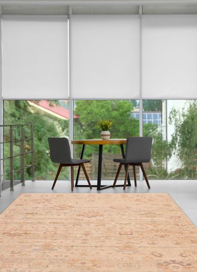 Indian Modern Oushak 8'8" x 11'3" Hand-knotted Wool Rug 