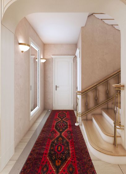 Tapis teimani 5'2" x 12'6" en laine
