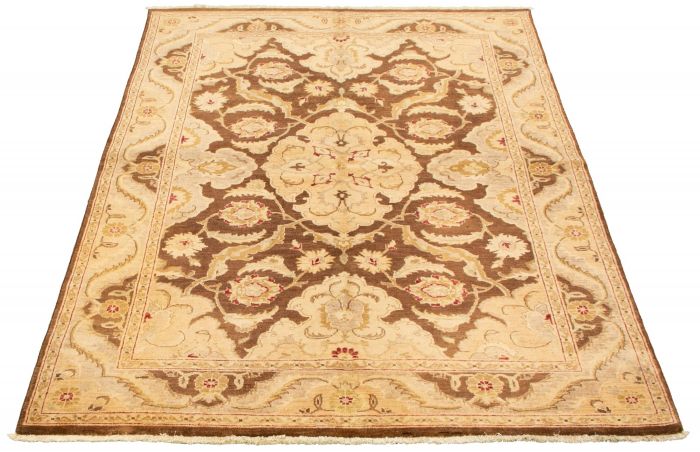 Pakistani Peshawar Oushak 6'0" x 9'1" Hand-knotted Wool Rug 