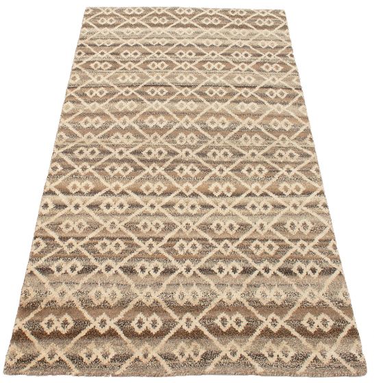 Indian Tangier 5'1" x 8'1" Hand-knotted Wool Rug 