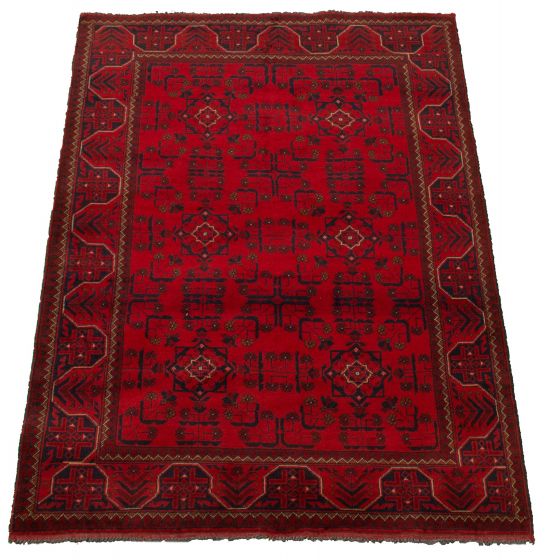 Afghan Finest Khal Mohammadi 4'2" x 6'2" Hand-knotted Wool Rug 