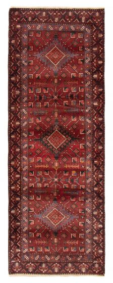 Persian Style 3'6" x 9'4" Hand-knotted Wool Rug 