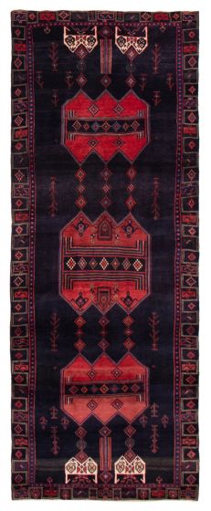 Persian Style 4'5" x 10'9" Hand-knotted Wool Rug 