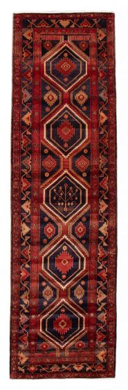 Persian Style 4'3" x 14'1" Hand-knotted Wool Rug 