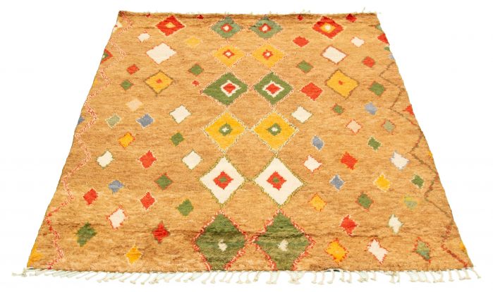 Pakistani Marrakech 6'1" x 8'11" Hand-knotted Wool Rug 
