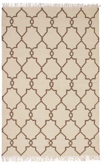 Turkish Ankara FW 4'11" x 7'10" Flat-Weave Wool Kilim 