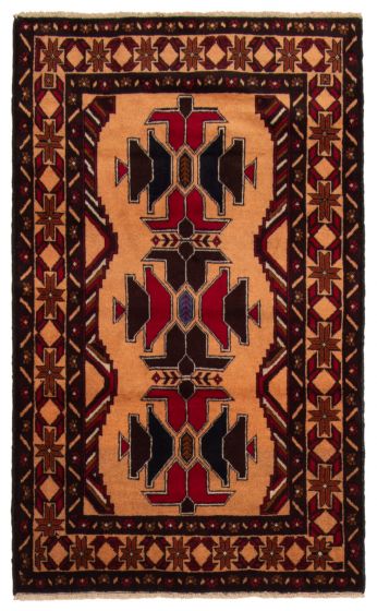 Afghan Teimani 2'10" x 4'10" Hand-knotted Wool Rug 