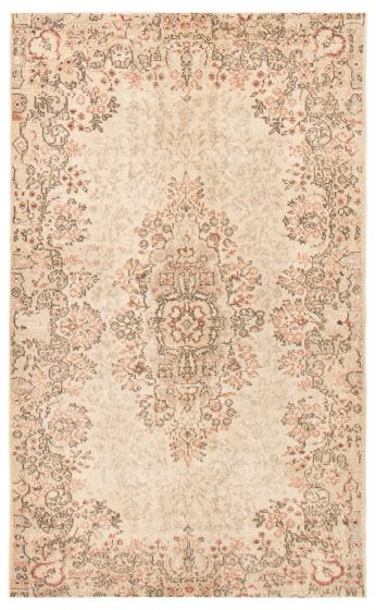 Turkish Antalya Vintage 5'4" x 9'0" Hand-knotted Wool Rug 