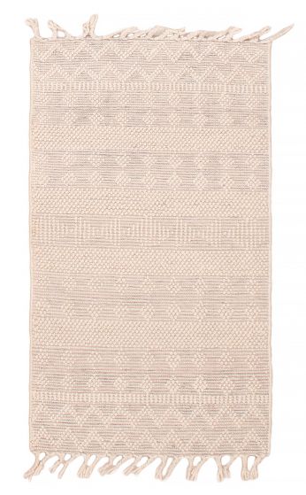 Indian Sienna 3'0" x 5'0" Braid weave Wool Rug 