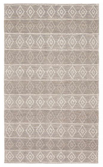 Indian Sienna 5'1" x 8'6" Braid weave Wool Rug 
