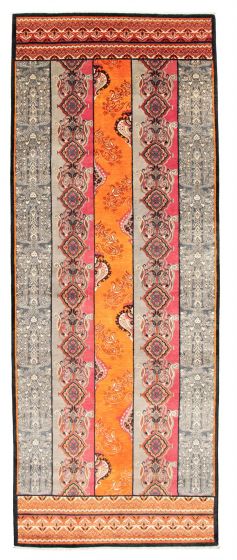 Pakistani Lahore Finest Collection 5'0" x 13'7" Hand-knotted Wool Rug 