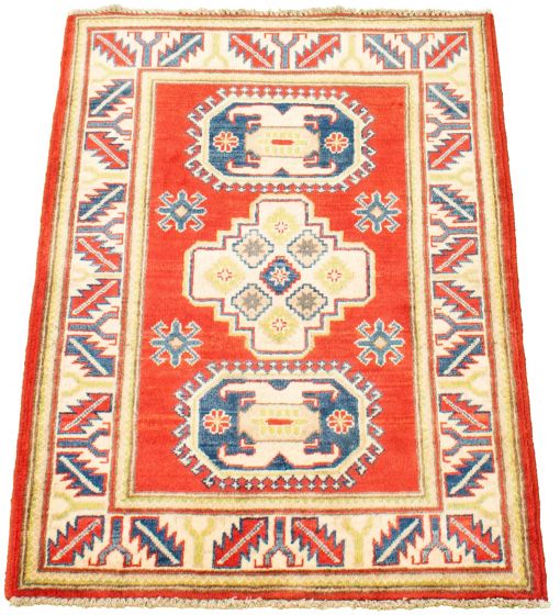 Afghan Finest Ghazni 2'8" x 4'0" Hand-knotted Wool Rug 