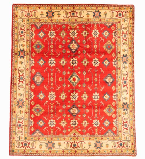 Afghan Finest Gazni 8'4" x 9'10" Hand-knotted Wool Red Rug