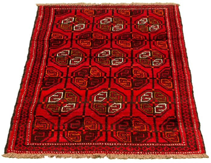 Afghan Akhjah 3'5" x 5'8" Hand-knotted Wool Rug 