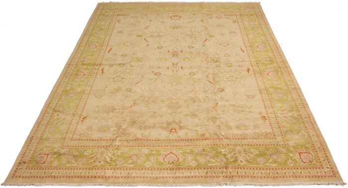 Pakistani Peshawar Oushak 12'1" x 15'2" Hand-knotted Wool Rug 