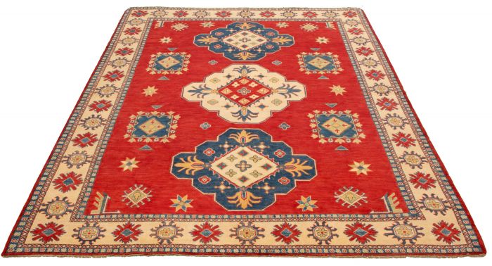 Afghan Finest Ghazni 8'11" x 11'8" Hand-knotted Wool Rug 