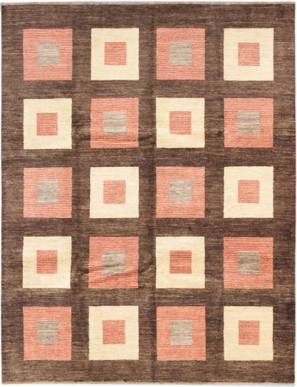 Pakistani Peshawar Ziegler 8'0" x 10'6" Hand-knotted Wool Rug 