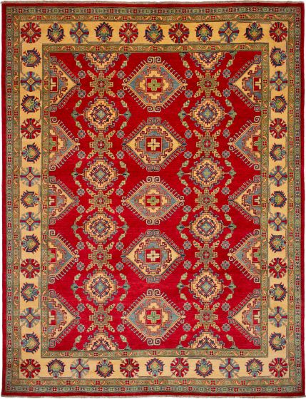 Afghan Finest Gazni 8'10" x 11'7" Hand-knotted Wool Red Rug