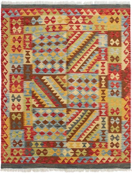 Kilim sivas 4'9" x 6'3" en laine