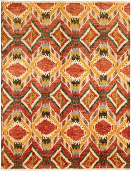 Indian Shalimar 7'10" x 10'0" Hand-knotted Wool Rug 