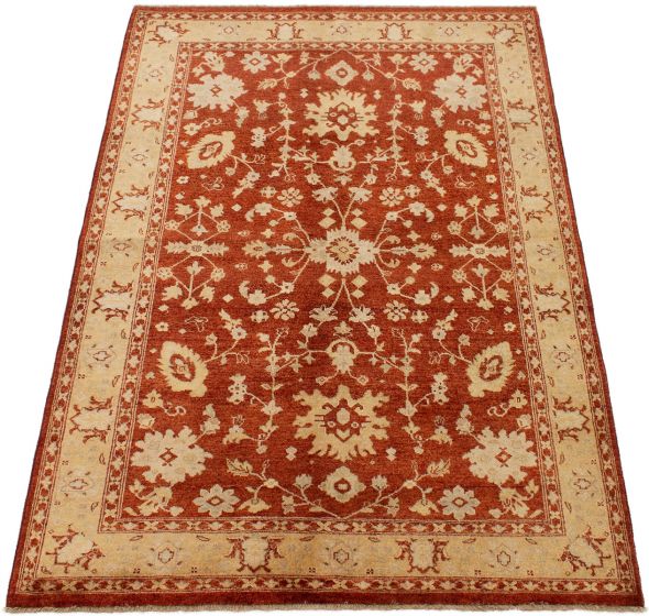 Afghan Chobi Finest 5'6" x 8'2" Hand-knotted Wool Rug 