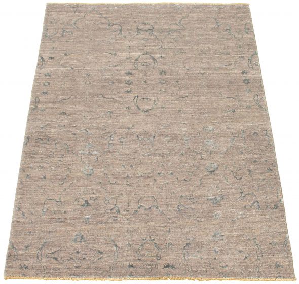 Pakistani Lahore Finest Collection 4'0" x 5'10" Hand-knotted Wool Rug 