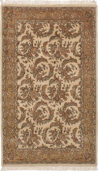 Indian Jamshidpour 4'10" x 8'0" Hand-knotted Wool Rug 