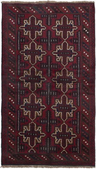 Afghan Kazak 3'6" x 6'3" Hand-knotted Wool Rug 