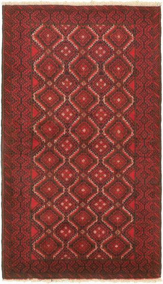 Afghan Akhjah 3'6" x 6'4" Hand-knotted Wool Rug 