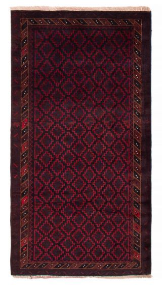 Afghan Teimani 3'1" x 5'7" Hand-knotted Wool Rug 
