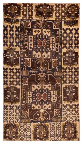 Afghan Teimani 3'10" x 6'10" Hand-knotted Wool Rug 