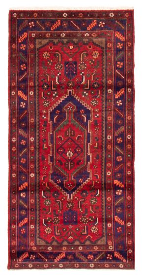 Persian Style 4'0" x 8'4" Hand-knotted Wool Rug 