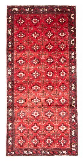 Afghan Royal Baluch 3'10" x 8'2" Hand-knotted Wool Rug 