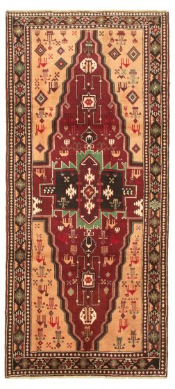 Perisan Style 3'11" x 9'1" Hand-knotted Wool Rug 