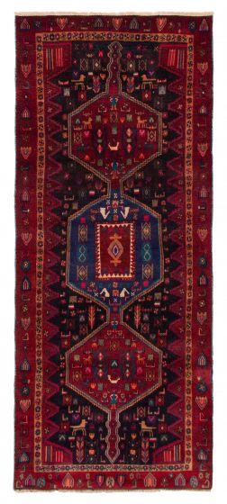 Persian Style 3'11" x 9'3" Hand-knotted Wool Rug 