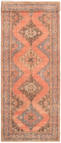 Turkish Anadol Vintage 4'11" x 13'5" Hand-knotted Wool Rug 