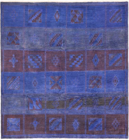 Indian Vibrance 8'9" x 9'3" Hand-knotted Wool Rug 