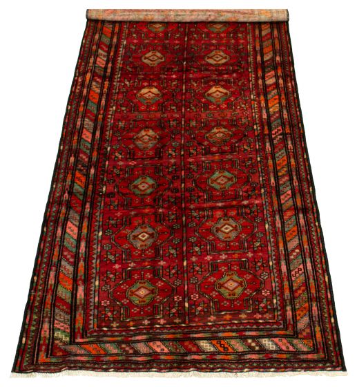 Persian Style 5'2" x 10'6" Hand-knotted Wool Rug 