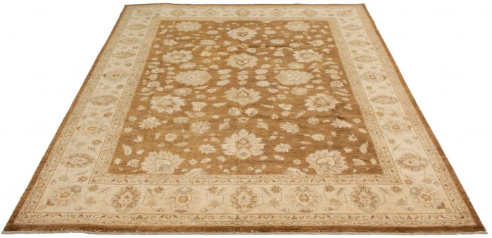 Pakistani Peshawar Oushak 9'0" x 11'10" Hand-knotted Wool Rug 