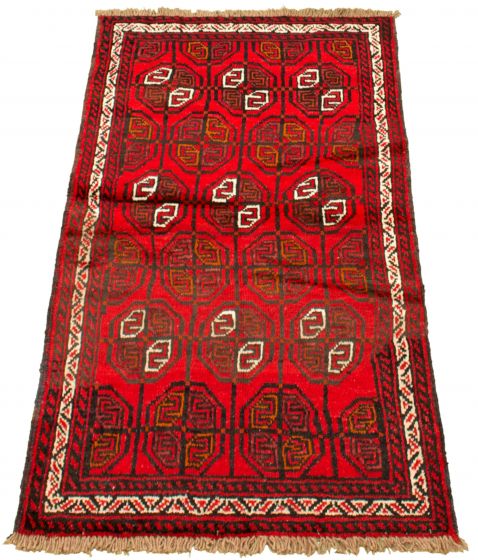 Afghan Akhjah 3'4" x 5'7" Hand-knotted Wool Rug 
