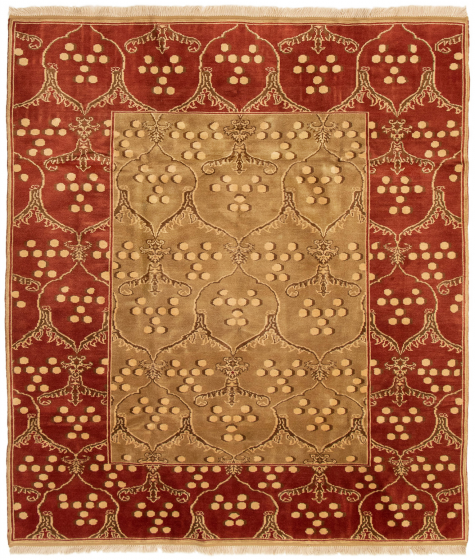 Turkish Melis Vintage 6'7" x 8'1" Hand-knotted Wool Rug 