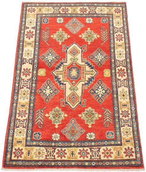 Afghan Finest Ghazni 3'9" x 6'4" Hand-knotted Wool Rug 
