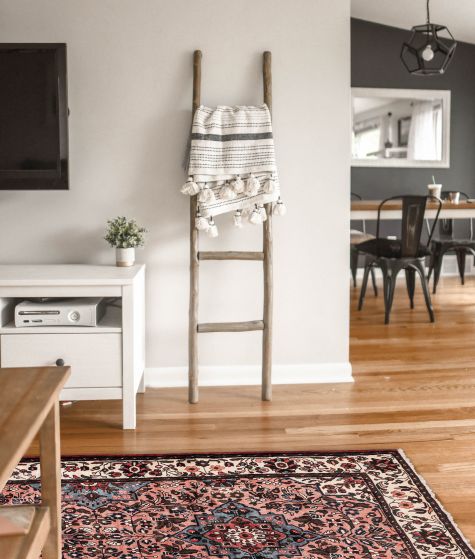 Persian Style 4'2" x 7'10" Hand-knotted Wool Rug 