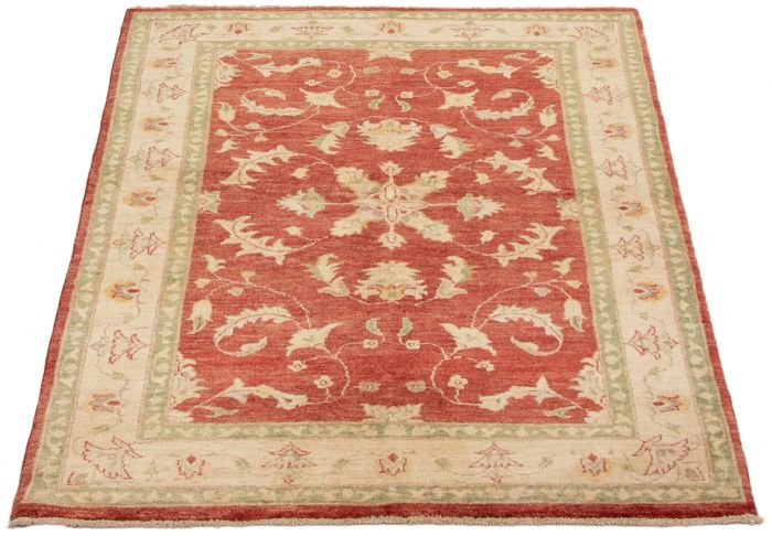 Afghan Chobi Finest 4'7" x 6'10" Hand-knotted Wool Rug 