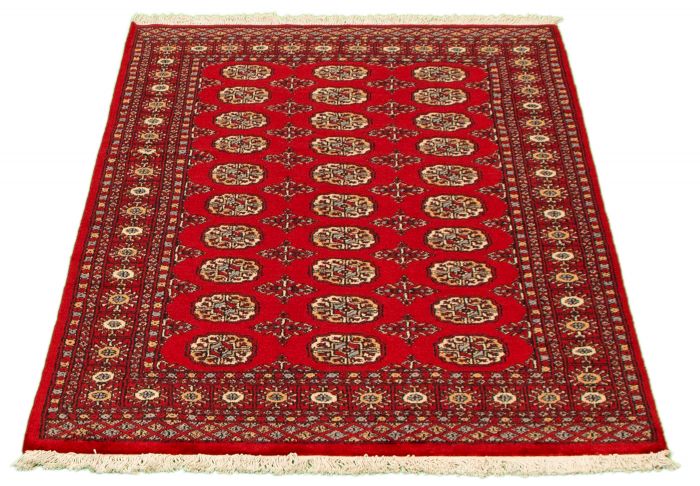 Pakistani Finest Peshawar Bokhara 4'0" x 6'1" Hand-knotted Wool Rug 