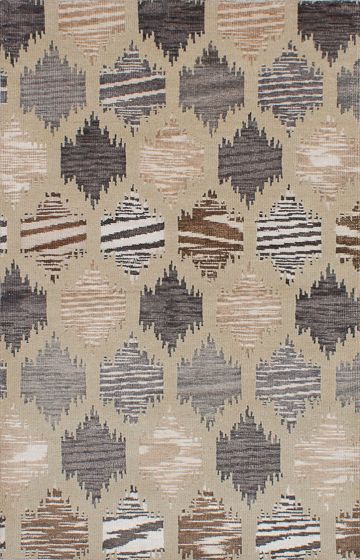 Indian La Seda 5'1" x 7'11" Hand-knotted Silk, Wool Rug 