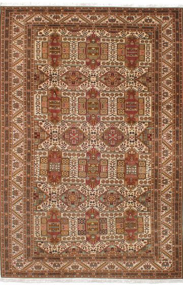 Turkish Kayseri 6'5" x 9'10" Hand-knotted Wool Rug 