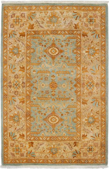 Pakistani Peshawar Finest 4'1" x 6'3" Hand-knotted Wool Rug 