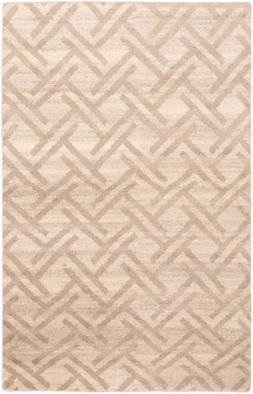 Indian Tangier 5'1" x 7'11" Hand-knotted Wool Rug 