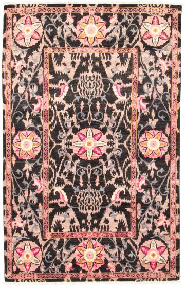 Pakistani Lahore Finest Collection 5'10" x 9'0" Hand-knotted Wool Rug 